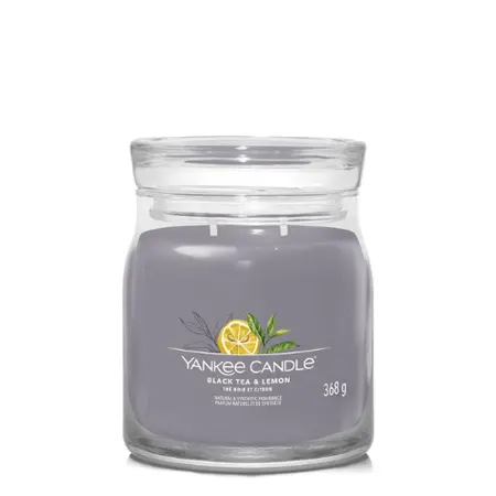 Yankee Candle Signature Black Tea & Lemon Medium Jar
