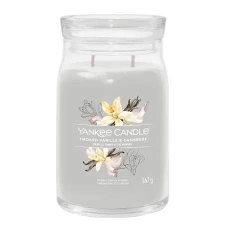 Yankee Candle Signature Smoked Vanilla & Cashmere Large Jar