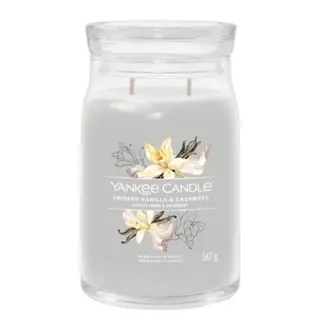 Yankee Candle Signature Smoked Vanilla & Cashmere Large Jar