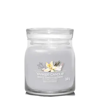 Yankee Candle Signature Smoked Vanilla & Cashmere Medium Jar