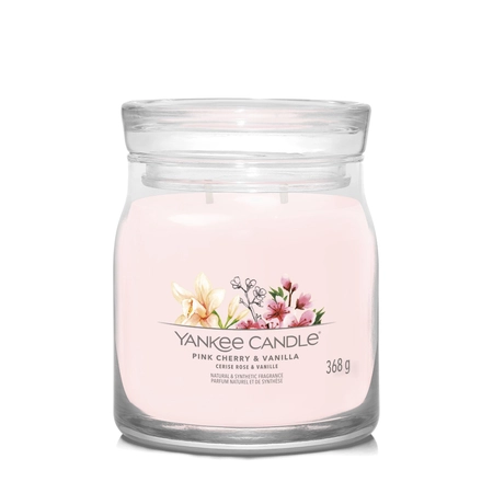 Yankee Candle Signature Pink Cherry & Vanilla Medium Jar