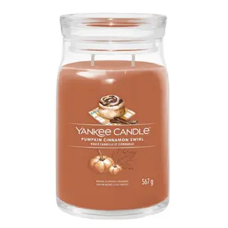 Yankee Candle Signature Pumpkin Cinnamon Swirl Geurkaars Large