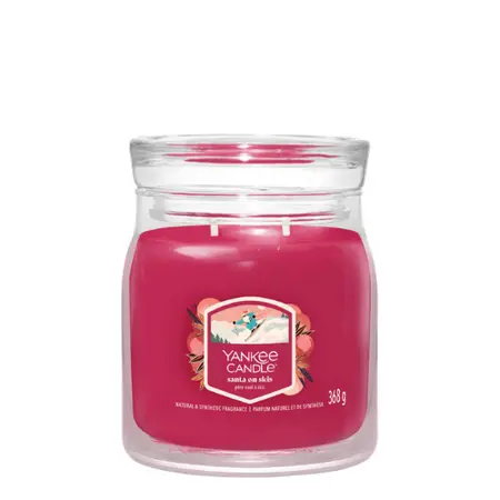Yankee Candle Signature Santa On Skis Geurkaars Medium