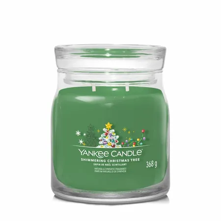 Yankee Candle Signature Shimmering Christmas Tree Medium Jar