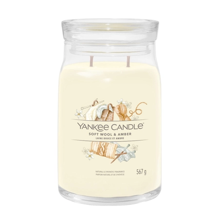 Yankee Candle Signature Soft Wool & Amber Large Jar