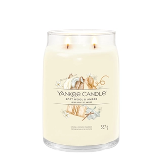 Yankee Candle Signature Soft Wool & Amber Large Jar