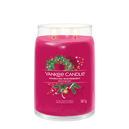 Yankee Candle Signature Sparkling Winterberry Large Jar