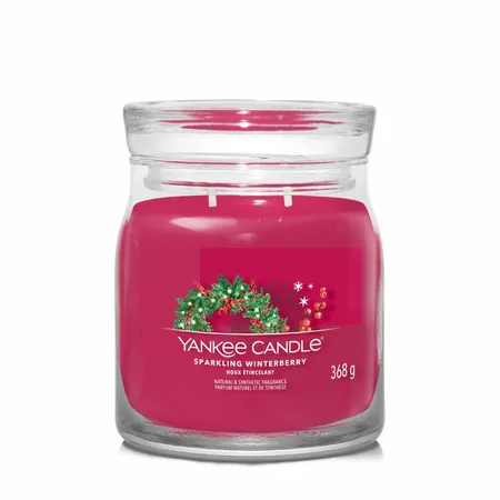 Yankee Candle Signature Sparkling Winterberry Medium Jar