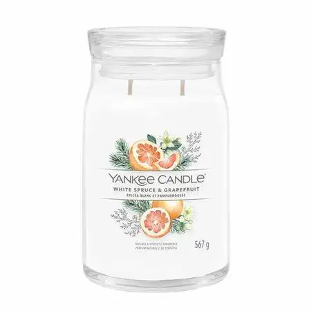 Yankee Candle Signature White Spruce & Grapefruit Large Jar