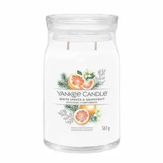 Yankee Candle Signature White Spruce & Grapefruit Large Jar