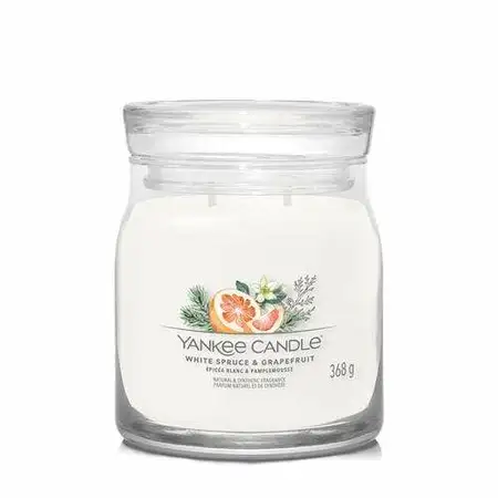 Yankee Candle Signature White Spruce & Grapefruit Medium Jar