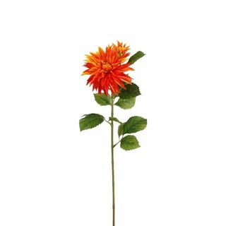 Zijdebloem Dahlia L74cm Oranje