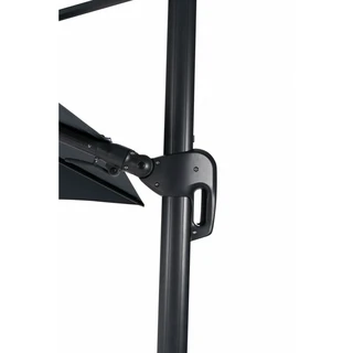 Zweefparasol Duraflex - Tierra Outdoor - Ø 350cm rond Lichtgrijs - Excl. voet - afbeelding 2